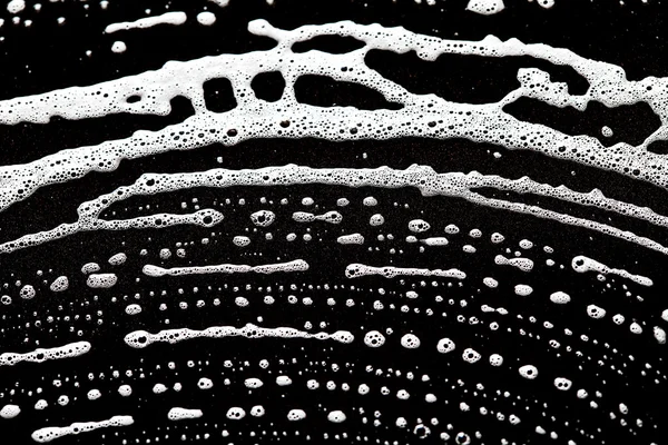 Foam bubbles abstract dark background — Stock Photo, Image