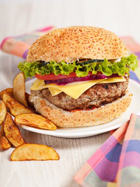 taze burger hızlı Öğle Yemeği