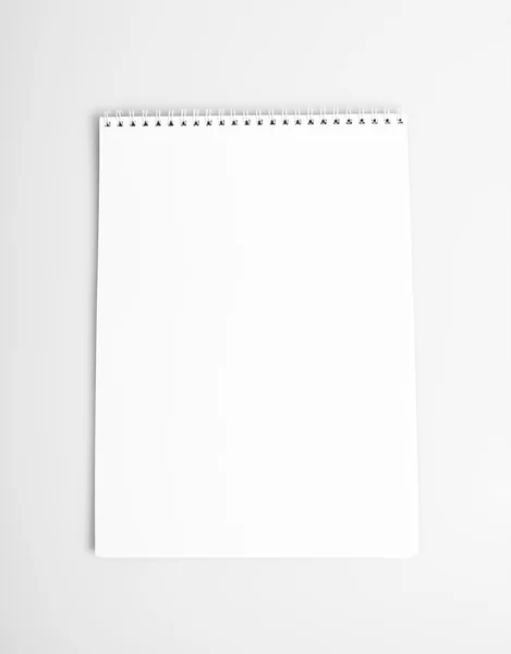 Open album with blank pages — Stock Photo, Image