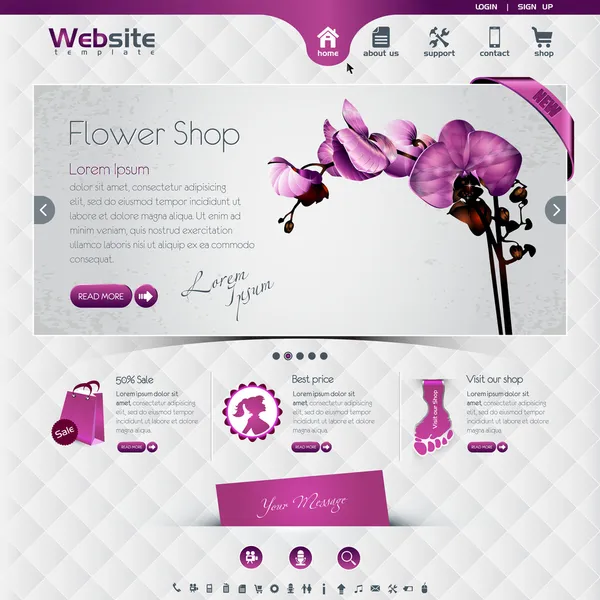 Magasin de fleurs — Image vectorielle