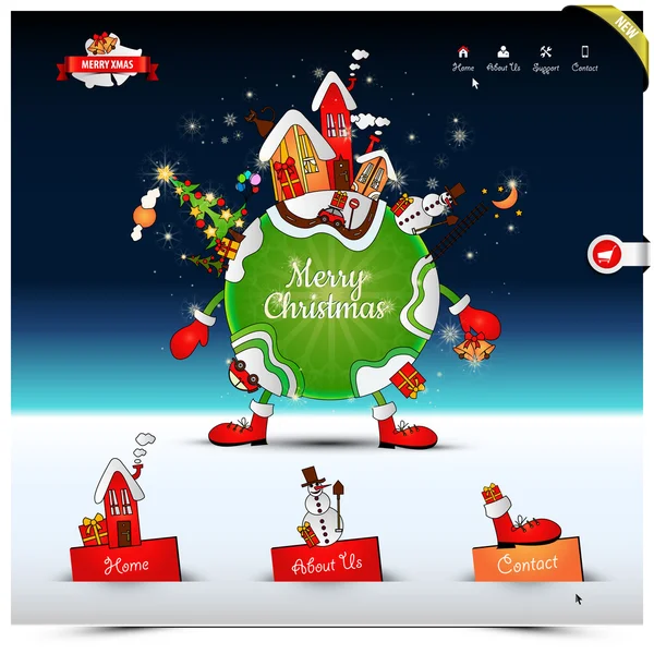 Noel gecesi Web sitesi şablonu