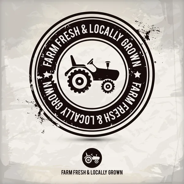 Alternatif farm yetiştirilen taze & yerel olarak damga