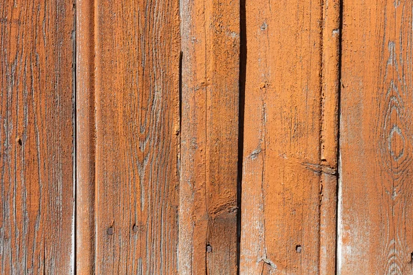 Fondo de pared de madera pintada naranja — Foto de Stock