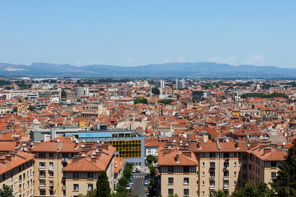 Panorama da cidade de edifícios Perpignan — Fotografia de Stock