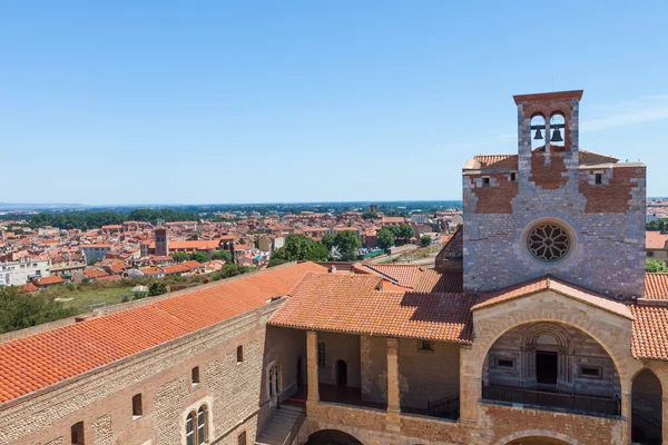 Panorama města perpignan budov — Stock fotografie