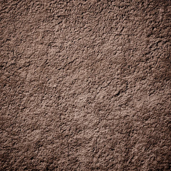 Brown brushed plaster background wall — Stock Photo, Image