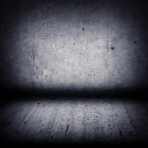 Karanlık beton duvar ve zemin — Stok fotoğraf