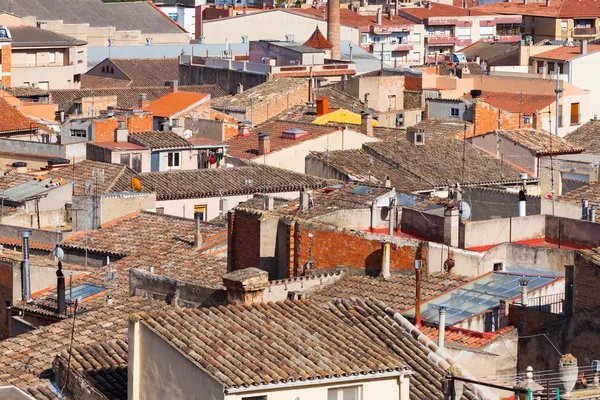 Utsikt över staden av byggnader i Spanien — Stockfoto