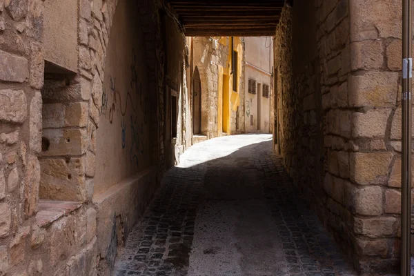 Antigua catalonia calle española — Foto de Stock