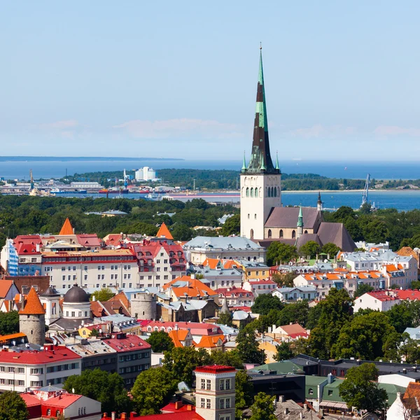 Vieux Tallinn vue d'été — Photo