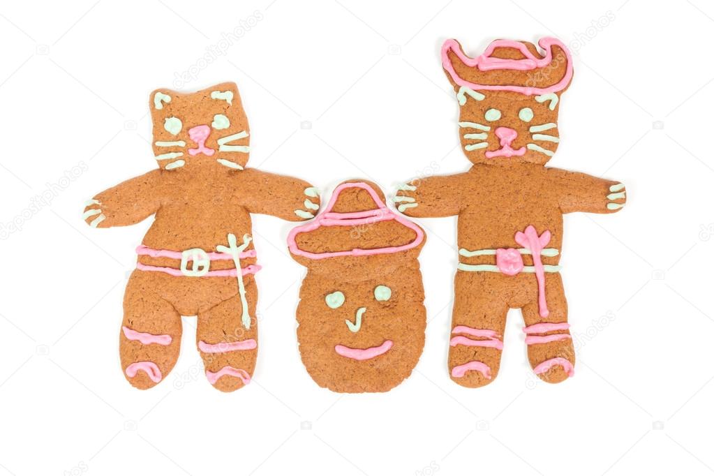 Puss in Boots gingerbread cookie