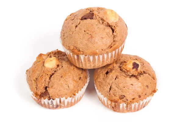 Sweet muffins on white — Stock Photo, Image
