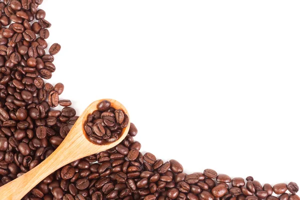 Kawa i drewniane łyżki — Zdjęcie stockowe