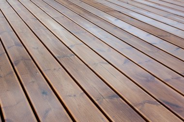 wet terrace brown wood floor clipart