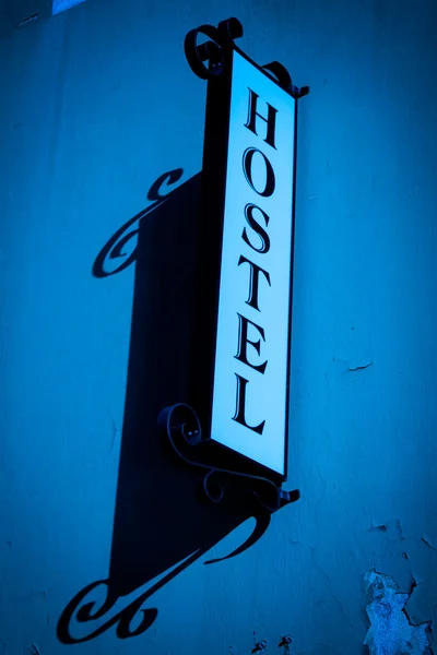 Hostel znamení — Stock fotografie