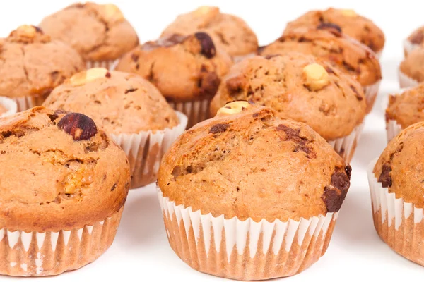 Sweet muffins on white — Stock Photo, Image
