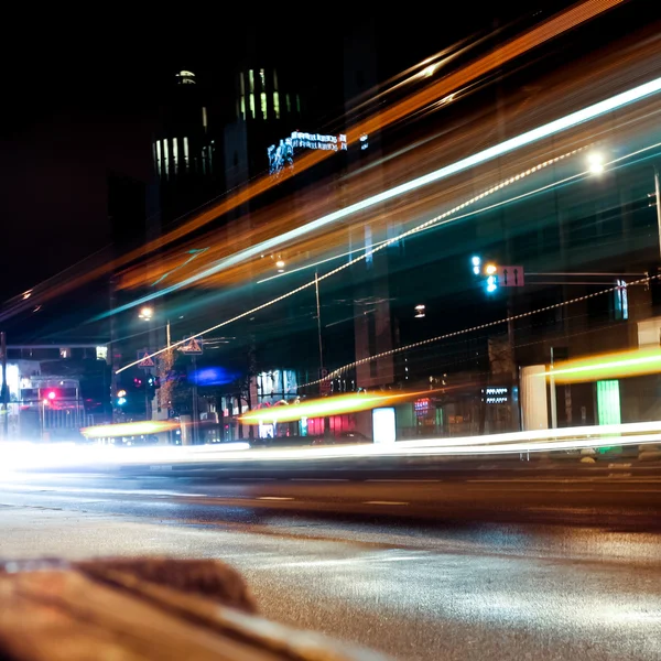 Modern city at night — Stock Photo, Image