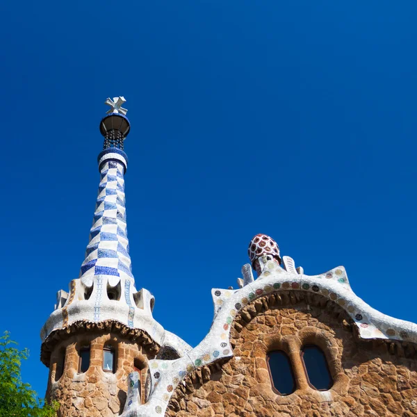 Parque de Barcelona Güell Gingerbread House de Gaudí — Foto de Stock