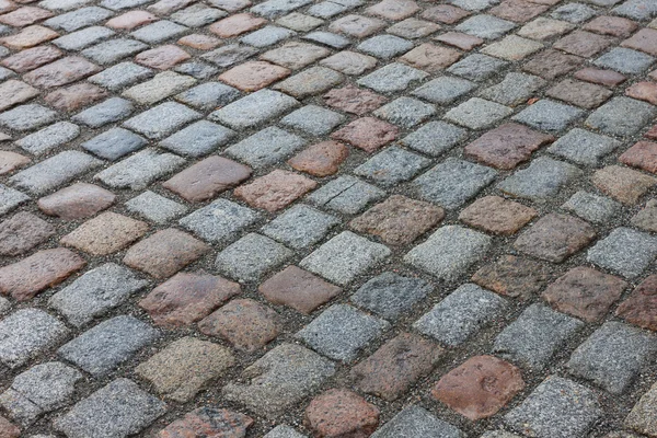 Viejo camino de calle de avenida pavimentada piedra —  Fotos de Stock