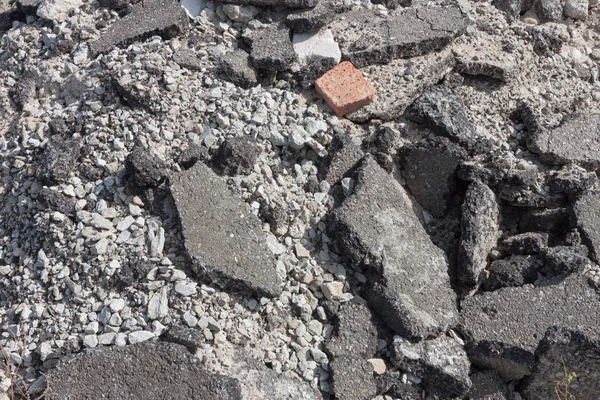 Concrete debris on construction site — Stock Photo, Image