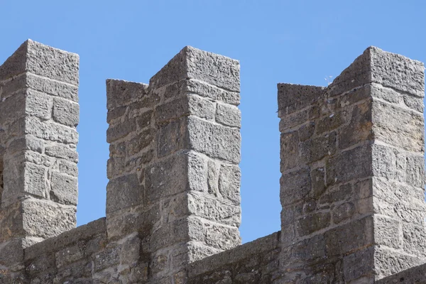 Detal ściany średniowiecznej fortecy. San marino — 스톡 사진