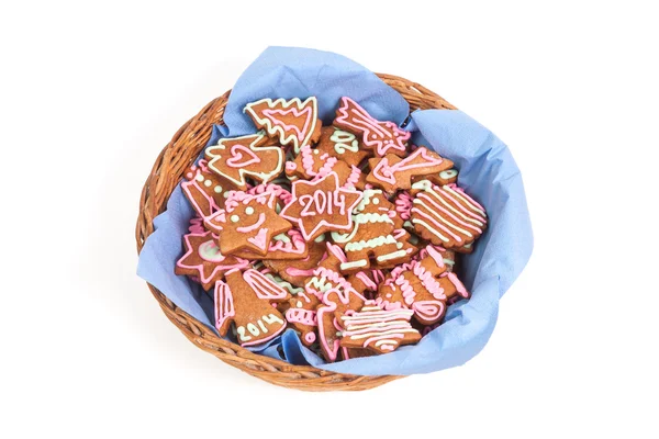 Homemade new year cookie with 2014 number — Stock Photo, Image