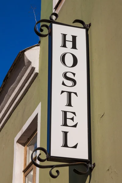 Hostel tecken — Stockfoto