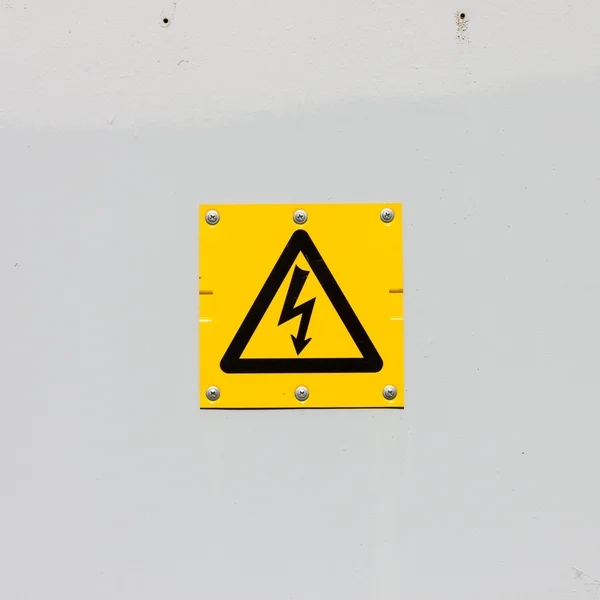 Sign of danger high voltage symbol — Stock Photo, Image