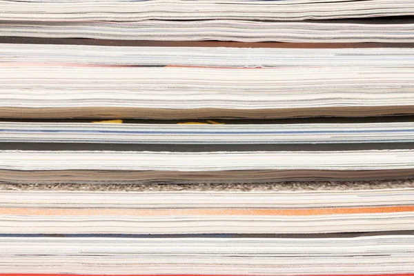 Colorful magazines up close — Stock Photo, Image
