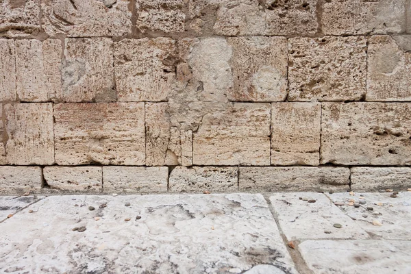 Zeer oude bakstenen muur textuur — Stockfoto