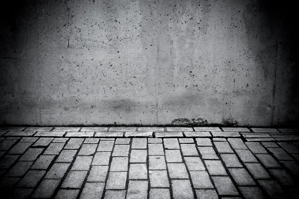 Grungy concrete wall and floor as background — Stock Photo, Image