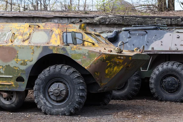 Old soviet military ussr vehicles — Stock Photo, Image