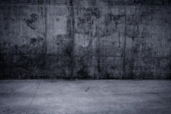 Grungy concrete wall and floor as background — Stock Photo, Image