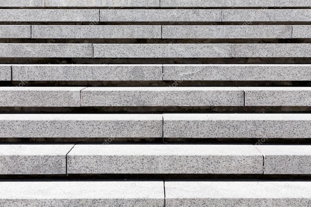 detail of gray granite stairs