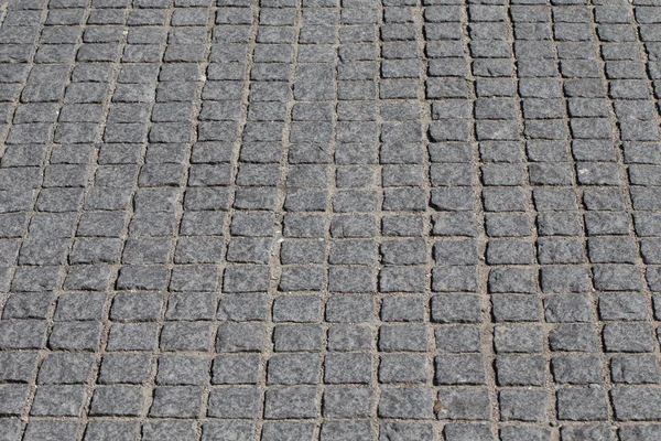 Old stone paved avenue street — Stock Photo, Image