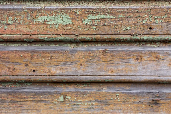 Old wooden painted and chipping paint. — Stock Photo, Image