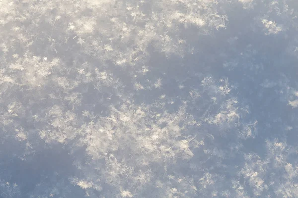 Rein Weißer Schnee Textur Kalter Winter Schuss — Stockfoto