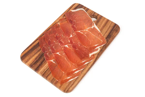 Carne Picada Presunto Seco Curado Espanha Jamon Iberico — Fotografia de Stock