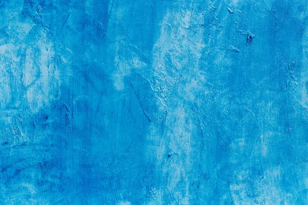 Abstracto Azul Fondo Textura Hormigón Yeso Hecho Mano Pared — Foto de Stock
