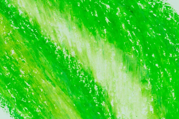 Pastel Boya Kalemi Yeşil Paten Dokusu Arkaplanı Beyaz Kağıda Yakın — Stok fotoğraf
