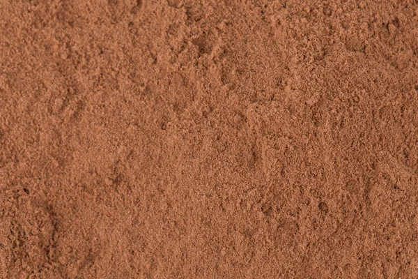 Top View Cocoa Powder Closeup Background — Stock Photo, Image