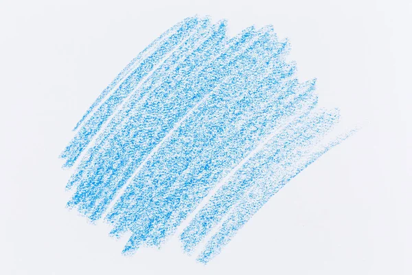 Cera Lápis Cera Mão Desenho Azul Fundo Textura — Fotografia de Stock