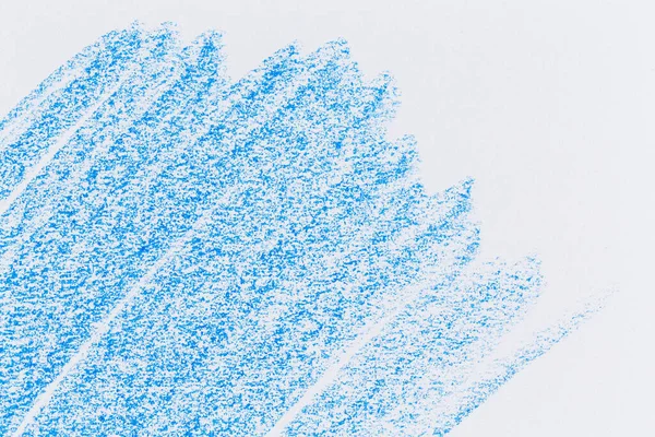 Wax Crayon Hand Drawing Blue Background Texture — Stock Photo, Image