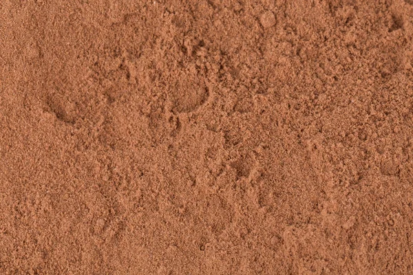 Top View Cocoa Powder Close Seup Background — стоковое фото