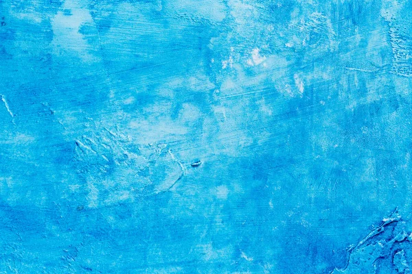 抽象的な青の背景色コンクリートや石膏の手で壁を作った — ストック写真