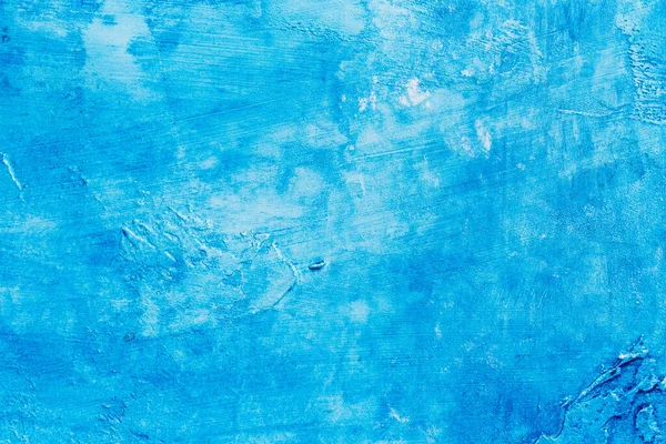 Abstracto Azul Fondo Textura Hormigón Yeso Hecho Mano Pared — Foto de Stock