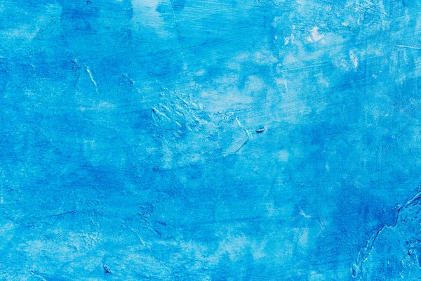 Abstracto Azul Fondo Textura Hormigón Yeso Hecho Mano Pared — Foto de Stock