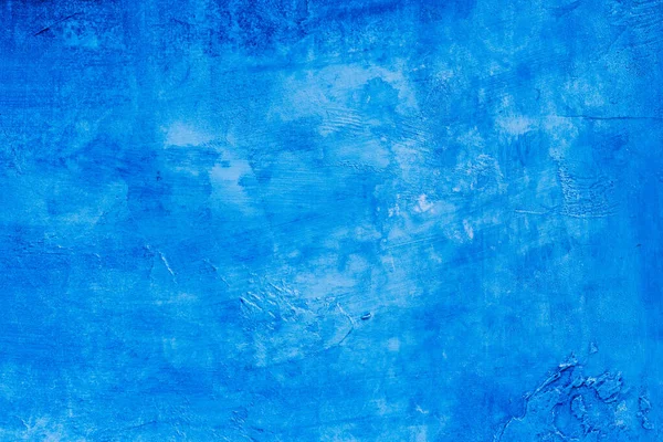 Abstracto Azul Fondo Textura Hormigón Yeso Hecho Mano Pared — Foto de Stock