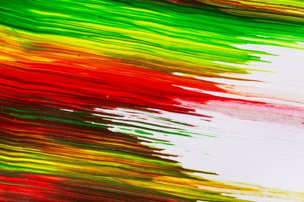Acrylic Paint Texture Background Multi Color Red Green Yellow Brown — Φωτογραφία Αρχείου