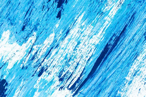 Bue Paint Texture Background Blue Color White Paper Brush Stroke — ストック写真